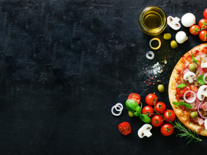 How to make a healthy pizza using foods that you have in your pantry, fridge or freezer