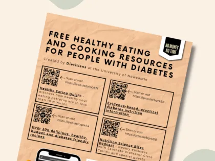 Healthy Eating and Cooking Resources for People with Diabetes