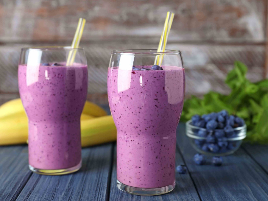 Banana, Blueberry & Chia Smoothie