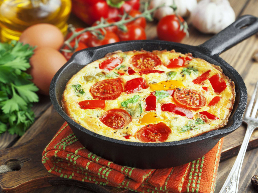 Sweet Potato & Cherry Tomato Frittata