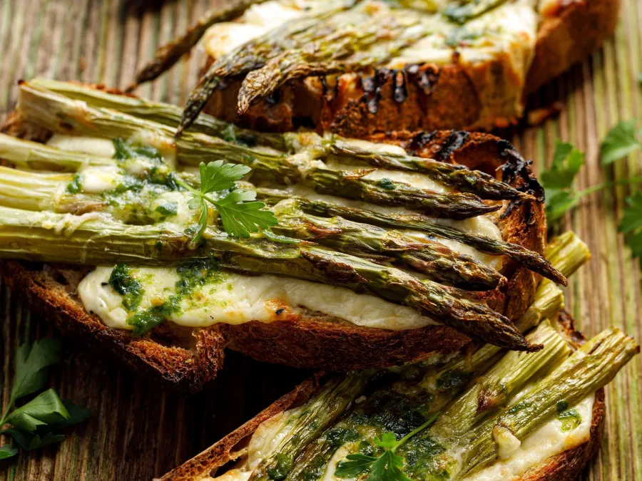 Asparagus & Grilled Cheese Toast
