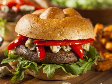 Mushroom and Ricotta Burgers