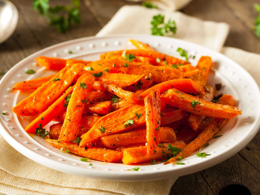 Baked Carrots with Honey & Thyme