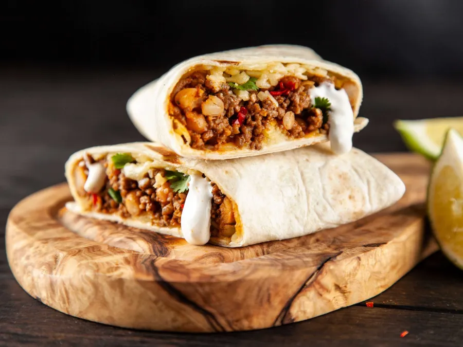 Mexican Minced Beef Wraps