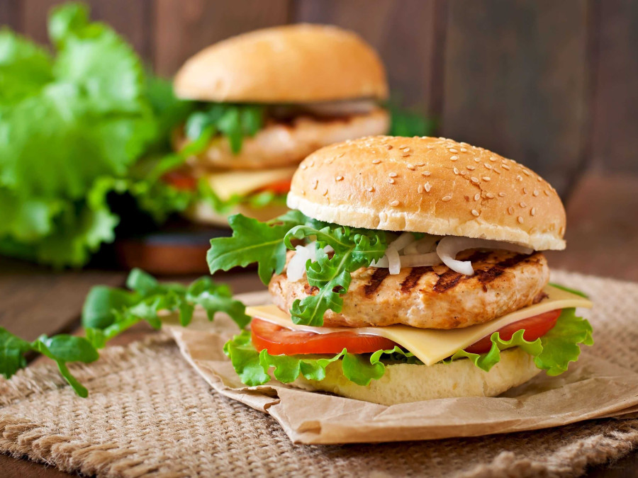 Quick Thai Chicken Burger