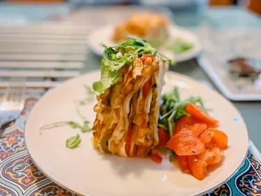Clare’s Veggie Pizza Stack