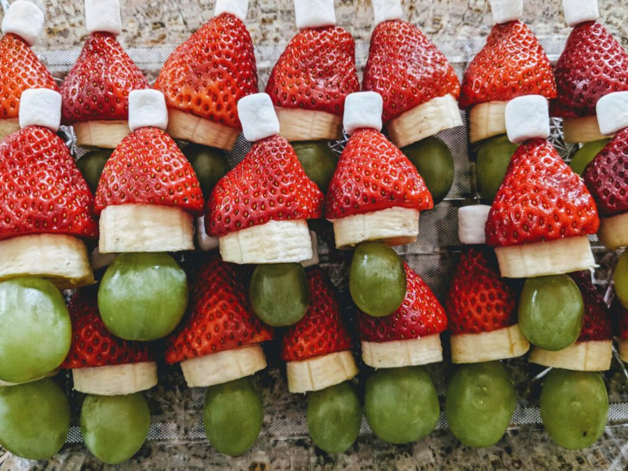 Christmas Santa Fruit Snack
