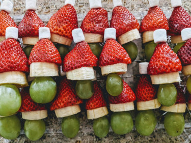 Christmas Santa Fruit Snack