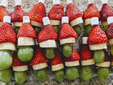 Christmas Santa Fruit Snack