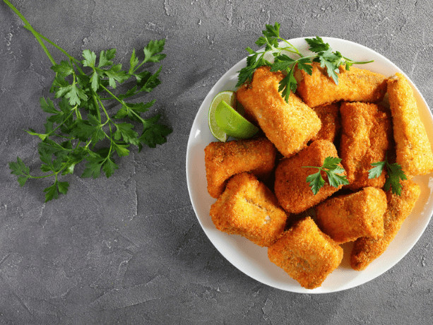Air Fryer Bite Sized Crumbed Fish
