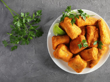 Air Fryer Bite Sized Crumbed Fish