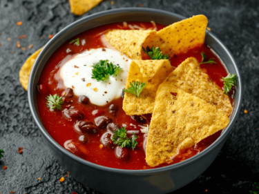 Vegetarian Nachos Bowl