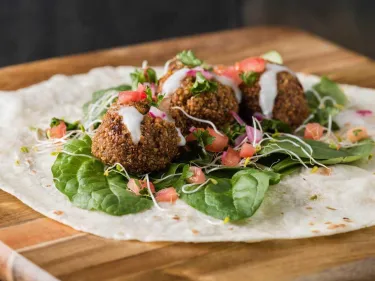 Air Fryer Falafel Salad