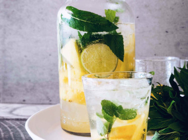 Elderflower and cucumber mocktail