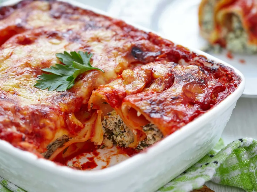 Spinach and Ricotta Cannelloni
