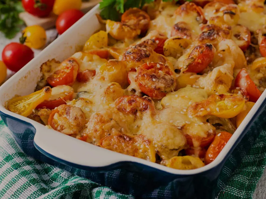 Chicken pesto gnocci bake