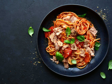 Tuna chilli spaghetti